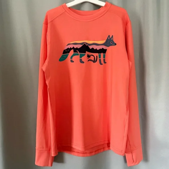 NWT Patagonia Capilene UPF Cool Silkweight Long Sleeve Shirt, Foxy Fitz - Picture 1 of 10